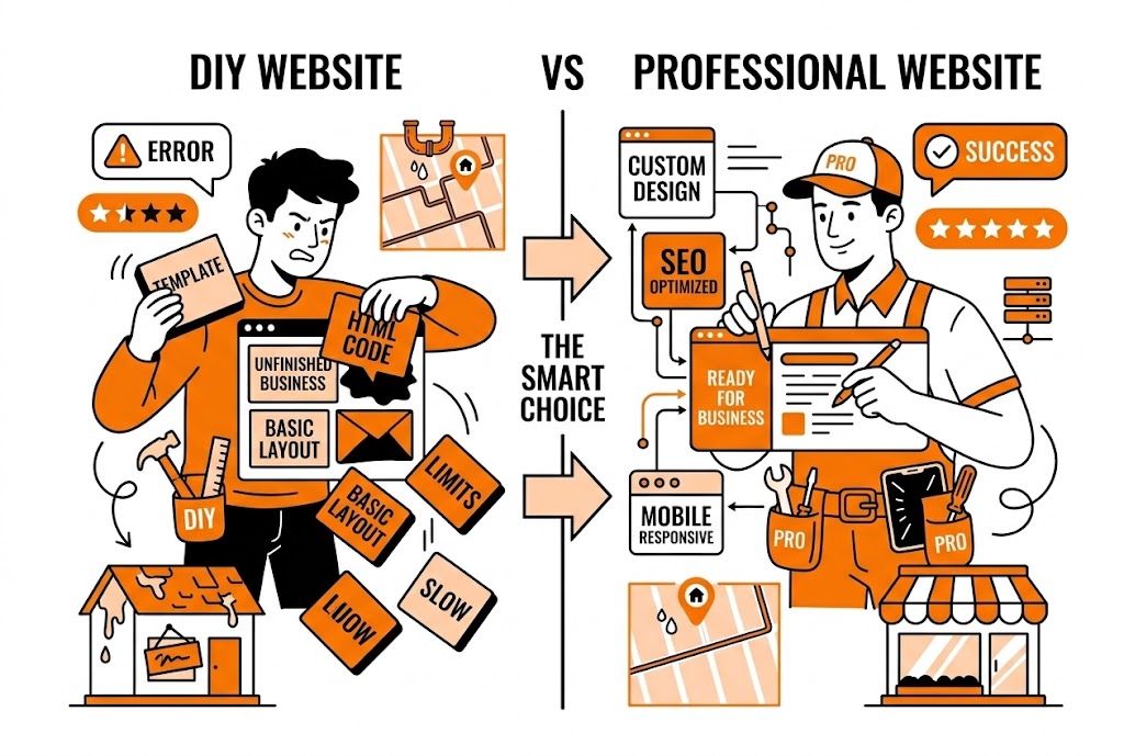 DIY website builders vs an affordable professional website